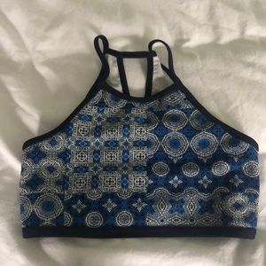 High neck kids bathing suit